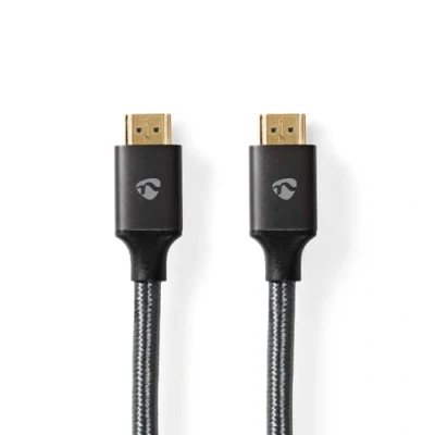 Abbildung von NEDIS Ultra High Speed ​​HDMI ™ Kabel HDMI™ Stecker 8K@60Hz 48 Gbps 3.00 m Rund 6.7 mm Gun Metal Grau