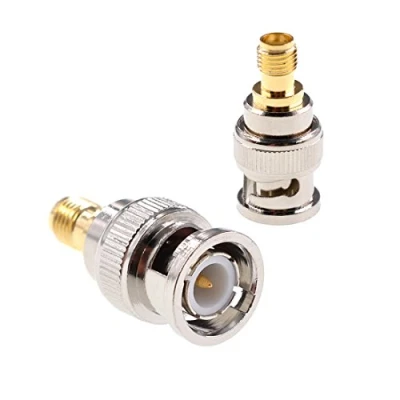 Abbildung von Oiyagai 2 Stück BNC Stecker auf SMA Buchse RF Koaxialadapter Koaxialstecker