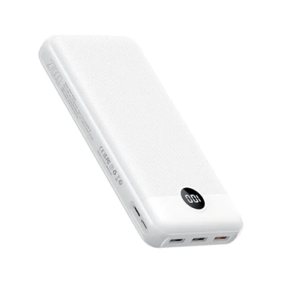 Abbildung von VEGER Power Bank 27000mAh 20W PD, Powerbank USB C Externer Handyakkus mit 4 Ausgängen und 2 Eingängen LED Tragbares Ladegerät,Kompatibel iPhone 15 14 13 12 Samsung Huawei iPad Tablet usw(Weiß)