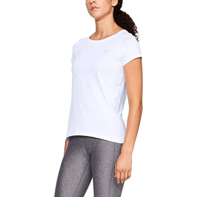 Abbildung von Under Armour Heatgear T shirt Weiß Polyester Small Damen