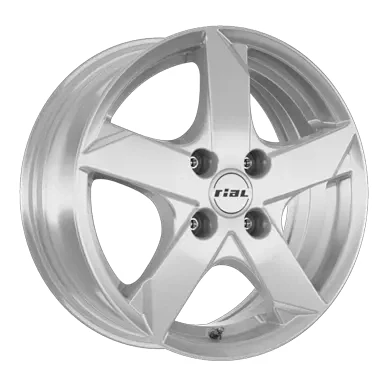 Abbildung von RIAL 4 loch 14Zoll 100mm Alufelge Kodiak Polarsilber KK55435CP21 0 Felge