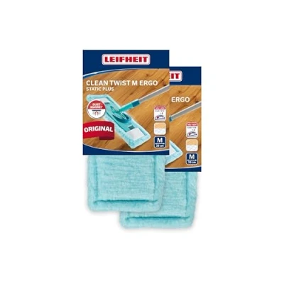 Abbildung von Leifheit 2er Set Wischbezug CLEAN TWIST M Ergo / POWER static plus