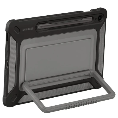 Abbildung von Samsung Rugged Kunststoff Back Cover Grau Galaxy Tab S9 FE