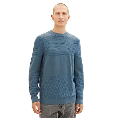 Abbildung von TOM Tailor Strickpullover, Herren, Größe: Medium, Dusty dark teal