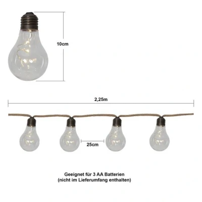 Abbildung von Star Trading LED Lichterkette Jutta, Batterie 2,55M Zimmer Deko Lichter