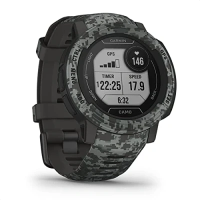 Abbildung von Garmin [renewed] Instinct 2 GPS Smartwatch mit bis zu 28 Tagen Akkulaufzeit,über 40 Sport Apps,Smart Notifications, Funktionen wie Trainingszustand, Fitnessalter oder Schlafanalyse [Generalüberholt]