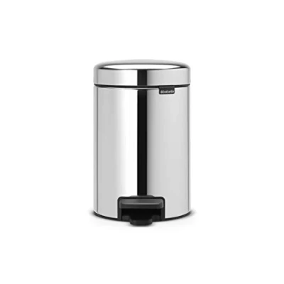 Abbildung von NewIcon Treteimer 3 Liter mit Kunststoff Inneneimer Brilliant Steel Brabantia