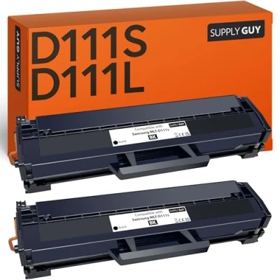Abbildung von Supply Guy 2 Toner kompatibel mit Samsung MLT D111s für Xpress M2020 M2020w M2022 M2022w M2026 M2026w M2070 M2070f M2070fw M2070w M2071fh M2071fw M2071hw M2071w M2078 M2078f M2078fw M2078w