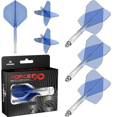 Abbildung von Mission Force 90 Gradient Transparent Blue NO2 Dart Flights Inbetween