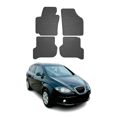 Abbildung von OMAC Gummi Fußmatten kompatibel mit Seat Altea 2004 2015 Automatten Schwarz 4tlg