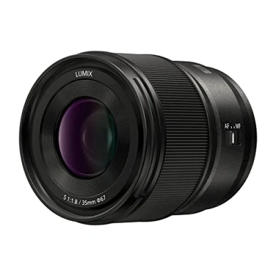 Abbildung von Panasonic LUMIX S Series Kameralinse, 35 mm F1.8 L Mount Wechselobjektiv für spiegellose Vollformat Digitalkameras, S35, schwarz