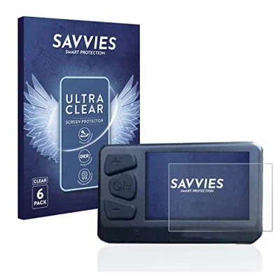 Abbildung von Savvies 6 Stück Schutzfolie für Zündapp Z810 LCD Display Displayschutz Folie Ultra Transparent