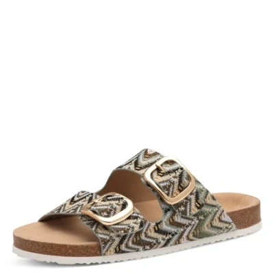 Abbildung von S.OLIVER Pantolette 52710744 flach, Damen, Größe: 40, Khaki Schuhe