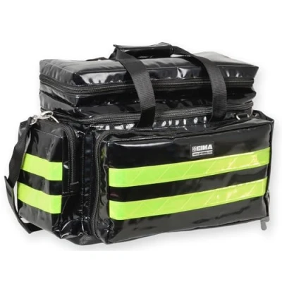 Abbildung von GIMA Emergency Smart Bag, Rot Farbe, Polyester, PVC beschichtet, leere, Trauma, Rettungsdienst, ärztliche, Erste Hilfe, Krankenpfleger, Mehrtaschenbeutel für Sanitäter, 55x35x38 cm