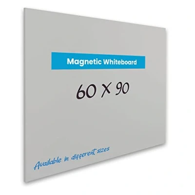 Abbildung von Vivol Whiteboard, magnetisch, rahmenlos Magnettafel ohne Stifteablage Filztafel Wand magnetisch 8 Größen abwischbar (60 x 90, Grau)