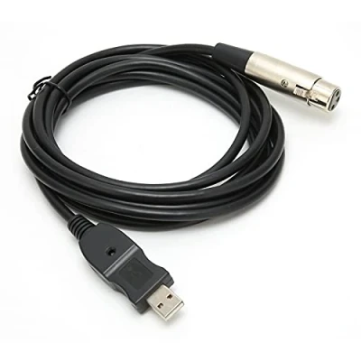 Abbildung von USB zu XLR Adapterkabel 2.0 Mikrofonkabel Anschlusskabel Adapter für Mikrofone Studio Audiokabel Karaoke Aufnahmen