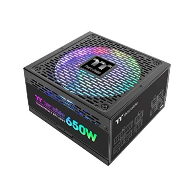 Abbildung von Thermaltake Toughpower GF2 ARGB 650W PC Netzteil TT Premium Edition Hochleistungsnetzteil Leiser Lüfter schwarz