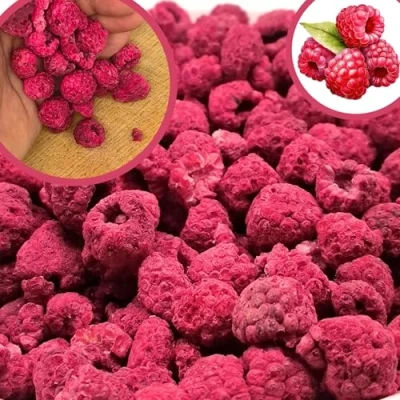 Abbildung von BULK &amp; Tasty. Gefriergetrocknete Himbeeren 600g Früchte Ohne Zusätze 100% Pur Trockenfrüchte Gefriergetrocknet Freeze Dried Raspberry Getrocknete