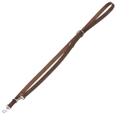 Abbildung von Trixie Rustic fattg.leather verstellbare Leine, L XL: 2,00 m/25 mm, dunkel