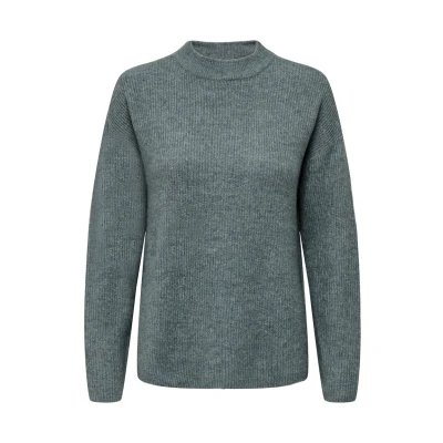 Abbildung von ONLY Camilla Oneck L/S Strickpullover, Damen, Größe: XL, Balsam green