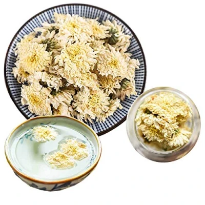Abbildung von Chinesischer Kräutertee Weißer Chrysanthementee Neuer Dufttee grüner Tee Gesundheitspflege Blumen Hochwertiger gesunder Lebensmittel Rosen Auberginentee (50)