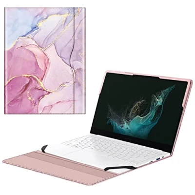 Abbildung von Fintie Schutzhülle für Samsung Galaxy Book3 360 NP730QFG/Galaxy Book2 Pro 13 NP930XED/Galaxy NP930QED/Galaxy NP730QED/Galaxy Chromebook XE930QCA, Glitzer Marmor