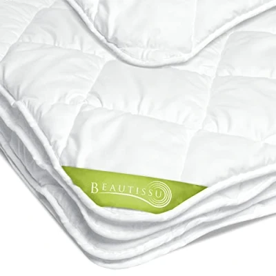 Abbildung von Beautissu Allergiker Bettdecke 135x200 cm Ganzjahresdecke Übergangsdecke Steppdecke Warm Atmungsaktiv Mikrofaserdecke Duvet Blanket Mono Ganzjahresbettdecke Schlafdecke BeauNuit MD