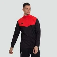 Abbildung von Canterbury Herren Quarter Zip Fleece Top, Geschwärzt Marl, S