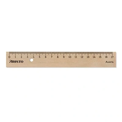 Abbildung von Aristo College Holzlineal AR23317, 17 cm Länge, aus Birkenholz