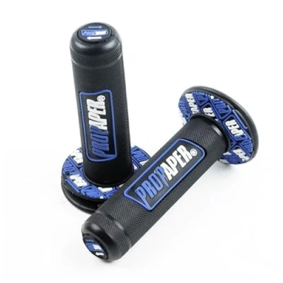 Abbildung von MOMOALA Motorrad Dirt Pit Bike 7 / 8Zoll Lenker Rubber Brake Hand Griffe Blau