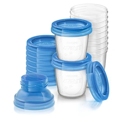 Abbildung von Philips SCF618/10 Avent Wiederverwendbar Brust Milch Aufbewahrung Becher Paket von 10