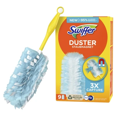 Abbildung von Swiffer Staubbesen DUSTER Staubmagnet Staubwischer Nachfüller mit Febreze Frische, 9 Tücher OHNE STAUBWEDEL