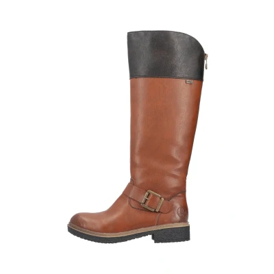 Abbildung von Rieker Winterstiefel, Langschaftstiefel, TEX Membran, Blockabsatz, Innenreißverschluss