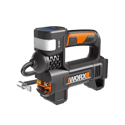 Abbildung von Worx Akku Handkompressor &quot;WX092.9&quot;, 4 in 1, digitale Anzeige, Notfallhelfer, ohne &amp; Ladegerät