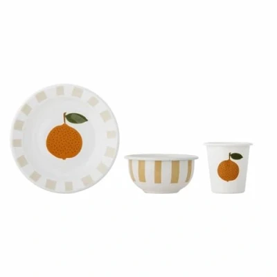 Abbildung von Bloomingville Kindergeschirr Set Agnes Geschirr Set, Eisen, 3er
