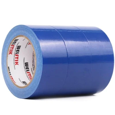 Abbildung von WELSTIK Professionelles Klebeband, 48 mm x 27 m, wasserdicht, für Reparaturen, Heimwerker, Handwerk, Innen und Außenbereich, Blau