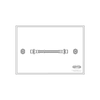 Abbildung von CORTECO 19035297 Bremsschläuche Hinterachse 272 TOYOTA: Avensis Verso, Previa / Estima I