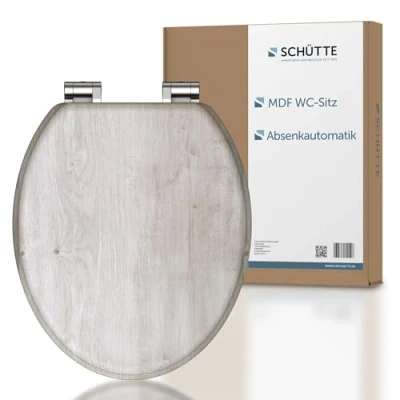 Abbildung von Schütte WC Sitz LIGHT WOOD, mit Absenkautomatik und MDF Holzkern