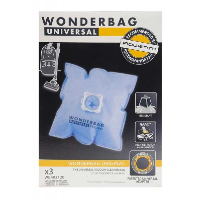 Abbildung von Universal WB403120 Staubsaugerbeutel Original Wonderbag, 3 Beutel und 1 Adapter