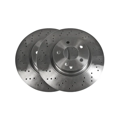 Abbildung von VAICO Bremsscheibe MERCEDES BENZ: S Klasse Limousine, Coupe Vorderachse 335mm 32mm 5 loch 112mm gelocht/innenbel. V30 80011 221000000000