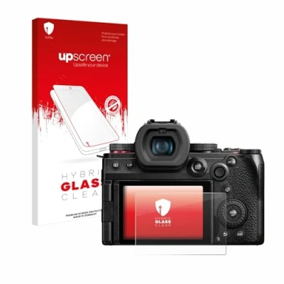 Abbildung von upscreen Schutzglas für Panasonic Lumix DC G9 II Schutzfolie, Glas Folie [Klar, 9H Panzerschutz, Anti Fingerprint]