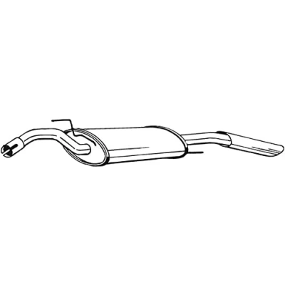 Abbildung von BOSAL 279 489 Endschalldämpfer VOLKSWAGEN: Passat B3/B4 Limousine, Variant