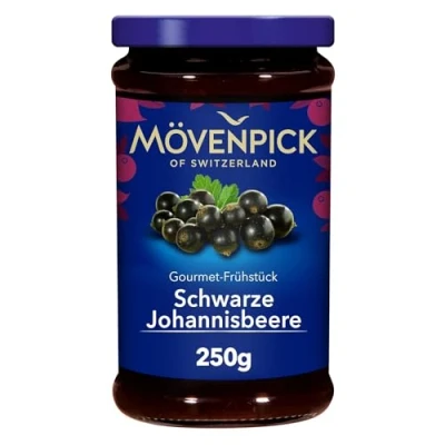 Abbildung von Mövenpick Gourmet Breakfast Schwarze Johannisbeere, Premium Fruchtaufstrich, 250 g (Verpackung kann variieren)