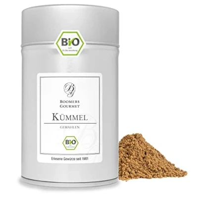 Abbildung von Boomers Gourmet BIO Kümmel, gemahlen Gewürzdose 11,5 cm 80 g