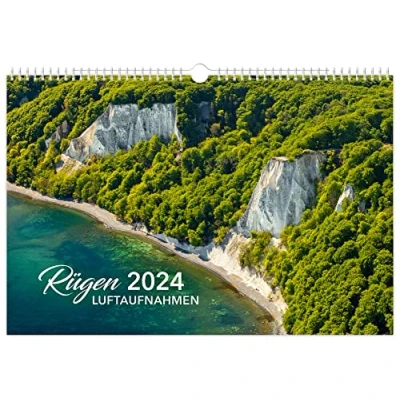 Abbildung von Kalender Rügen Luftaufnahmen 2024 45 x 30 cm weißes Kalendarium