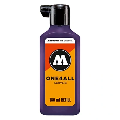 Abbildung von Molotow ONE4ALL Refill Acryl, Farbe 043 dunkel violett 180 ml, Nachfülltinte für Permanentmarker