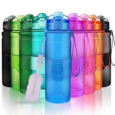 Abbildung von ZORRI Sport Wasserflasche Trinkflasche Bpa Frei Sportflasche, Dunkelblau, Gr. 700ml 24oz