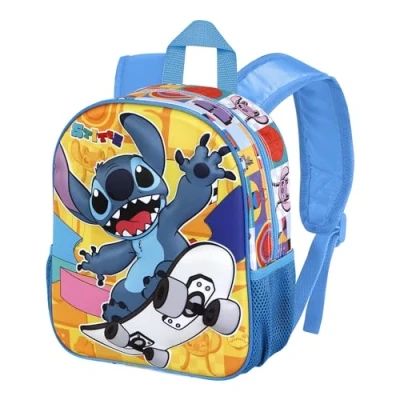 Abbildung von Lilo und Stitch Skater Kleiner 3D Rucksack, Gelb, 26 x 31 cm, Kapazität 8,5 L