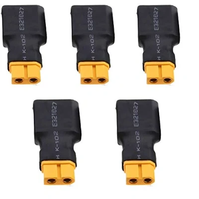 Abbildung von 5 Pcs Keine Drähte XT60 Männlich Weiblich zu XT90 Stecker Steckverbinder Bananenstecker Conversion Adapter (XT60 Männlich)