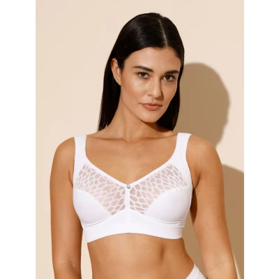 Abbildung von Swegmark BH Lovely Lilly Soft Bra Weiß Baumwolle B 75 Damen